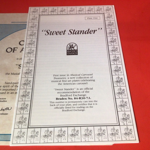 RHODES STUDIOS FIRST ISSUE IN THE MUSICAL CAROUSEL TREASURES COLECTION - Picture 14 of 16